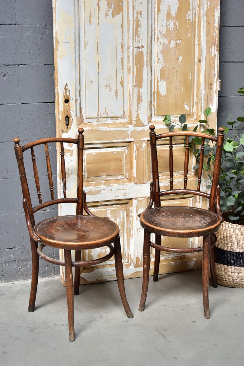 Brocante stoel, naturel, materiaal hout