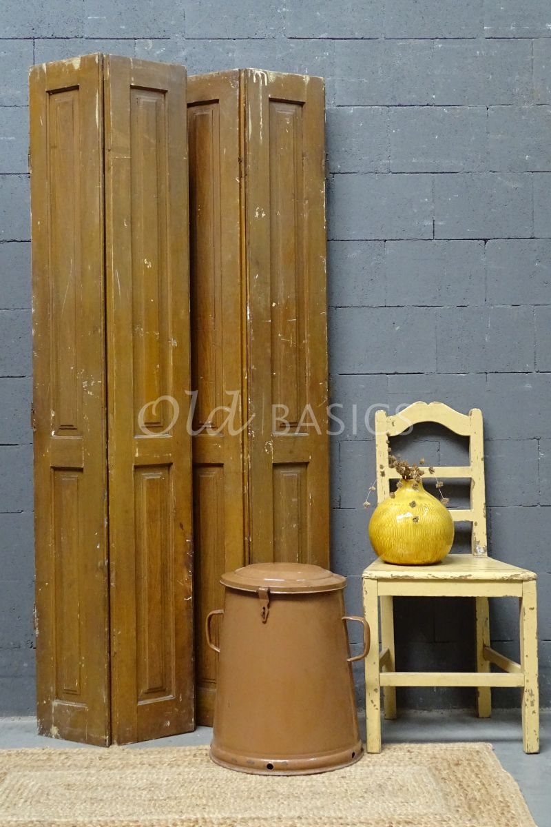 Set luiken, bruin, materiaal hout