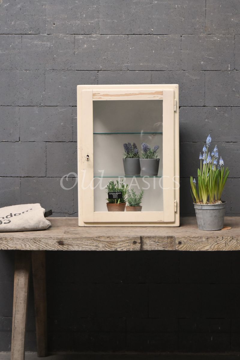 Detail van Hangkast, crème, materiaal hout
