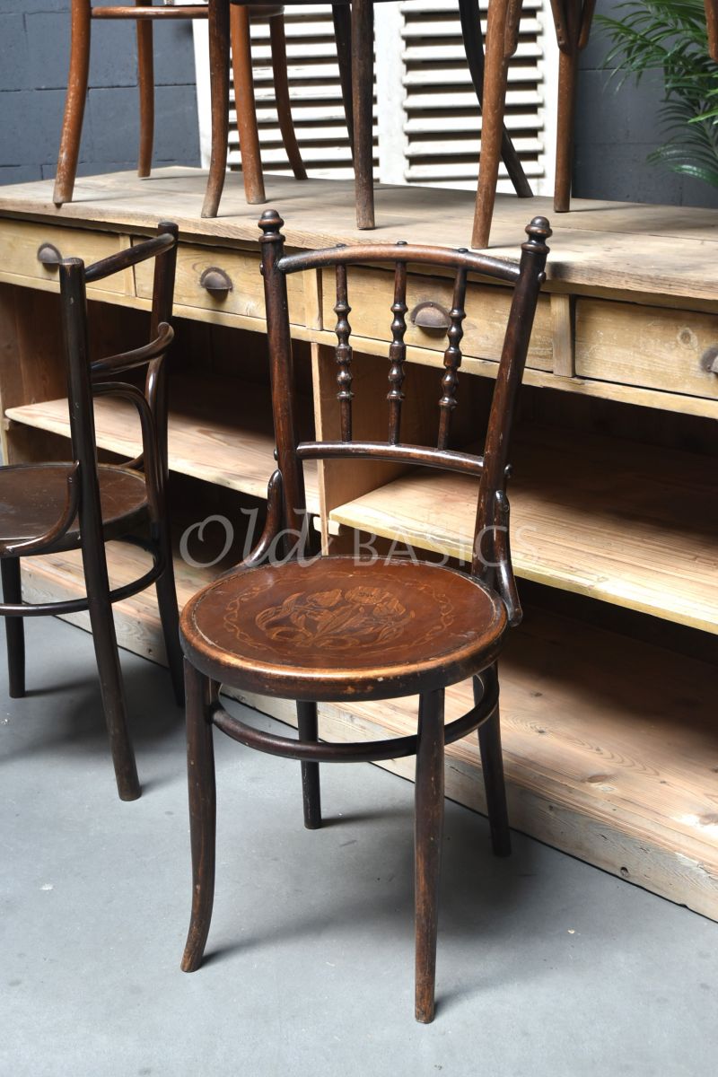 Detail van Brocante stoel, naturel, materiaal hout