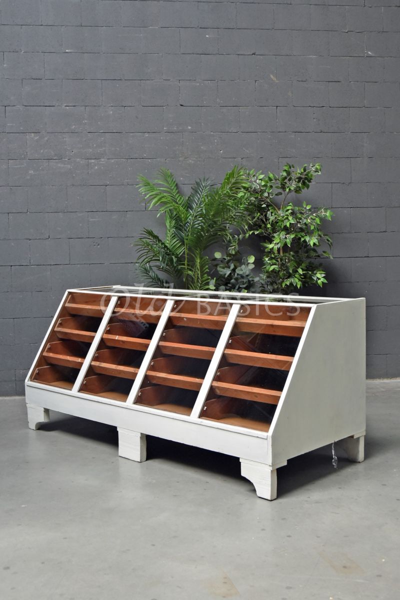 Toonbank, wit, materiaal hout