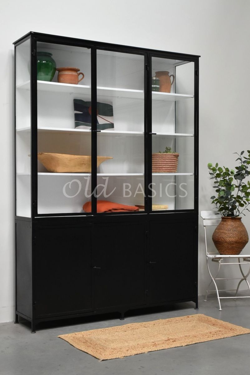 Apothekerskast Ilya trois NB Grand, zwart, materiaal staal