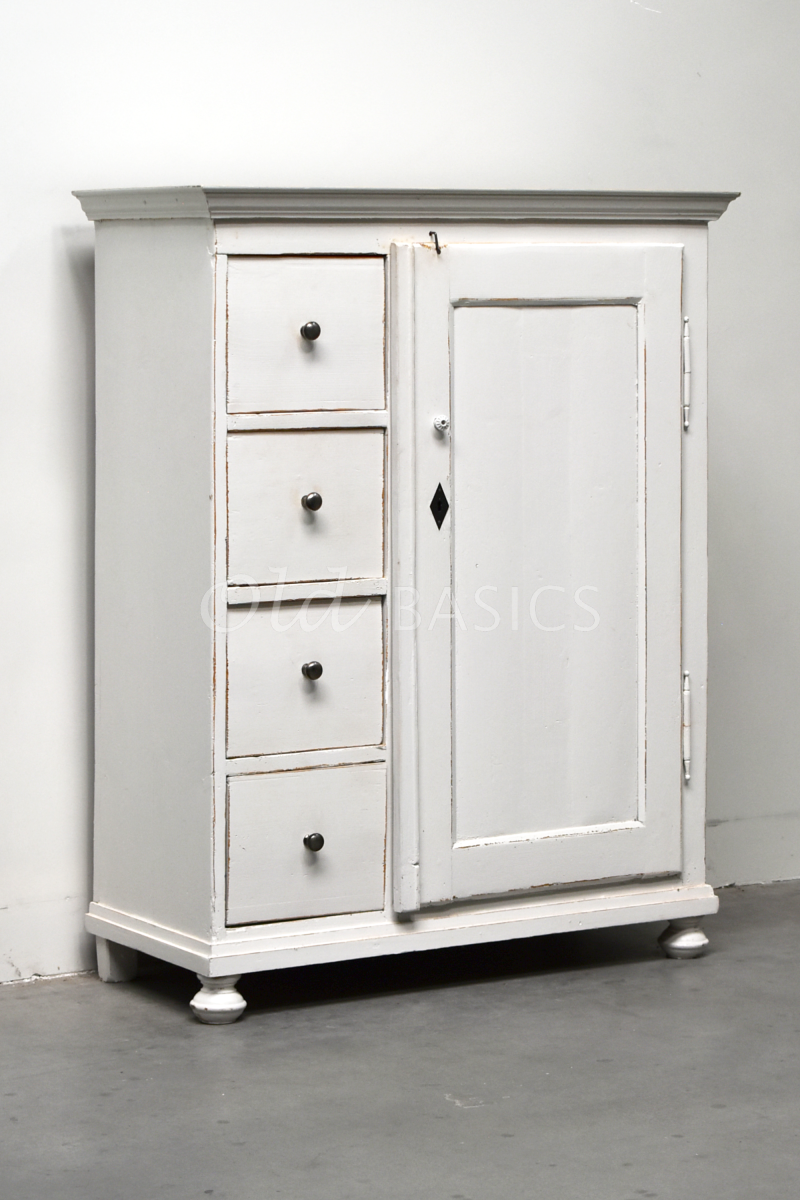 Broodkast, wit, materiaal hout