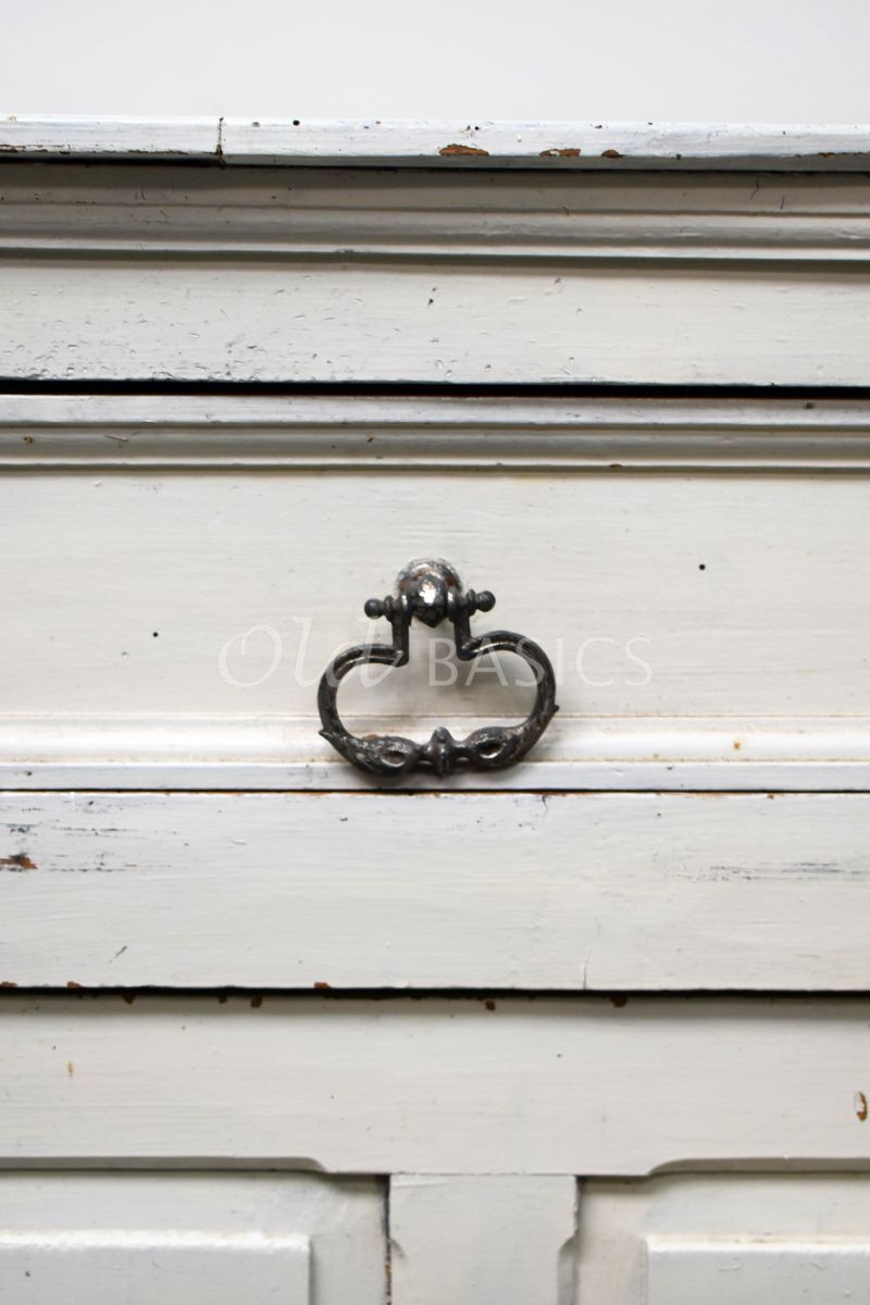 Detail van Opbergkast, wit, materiaal hout