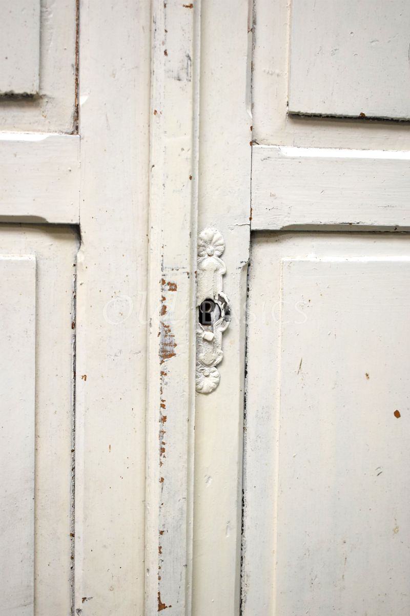 Detail van Opbergkast, wit, materiaal hout